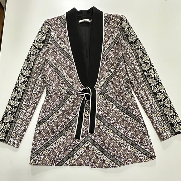 Brand New Alice + Olivia Lincoln Dream Piped Drawstring Blazer - Picture 2 of 12